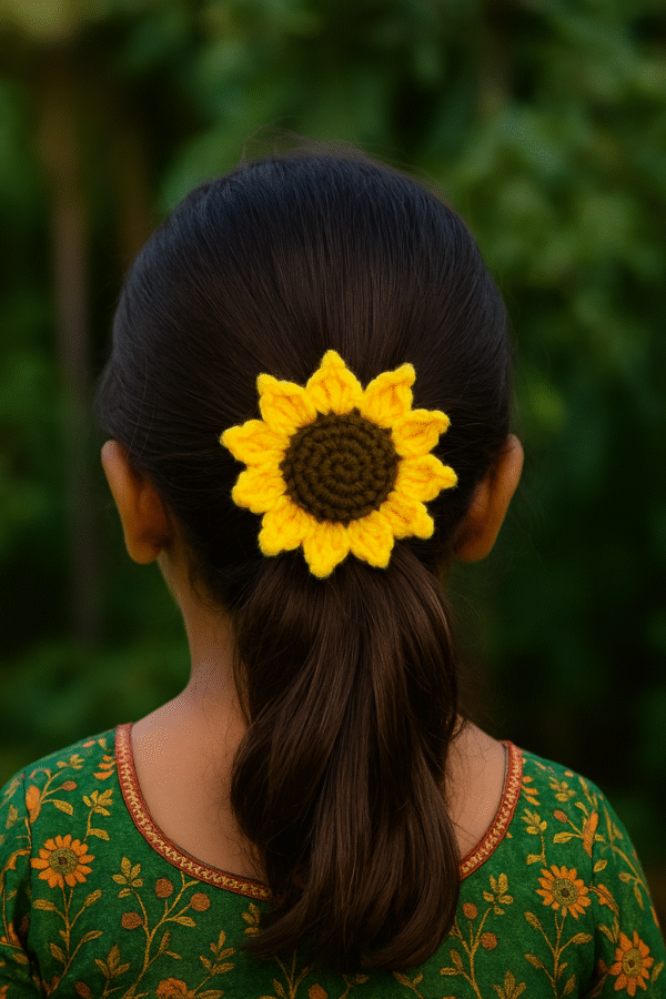 Sunflower Hair Bow